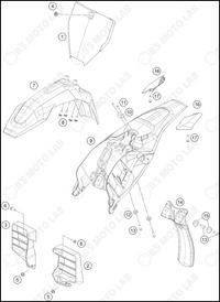 MASK, FENDERS, 2024 HUSQVARNA EE-3