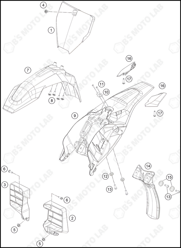 MASK, FENDERS, 2024 HUSQVARNA EE-3