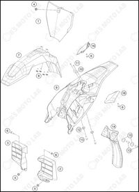 MASK, FENDERS, 2022 HUSQVARNA EE-5