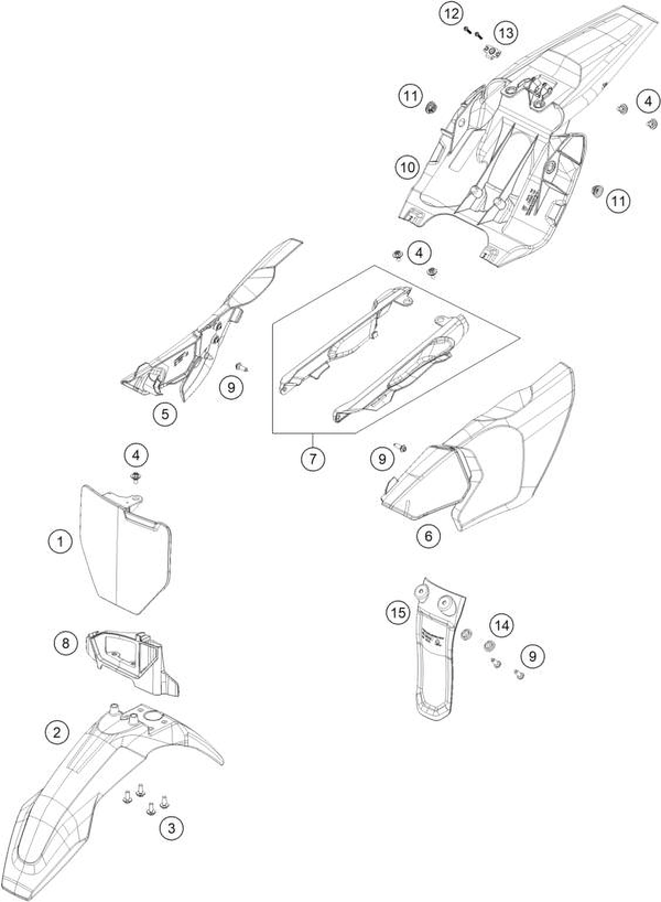 MASK, FENDERS, 2025 HUSQVARNA TC-50