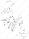 MASK, FENDERS, 2023 HUSQVARNA TC-65