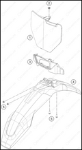 MASK, FENDERS, 2025 HUSQVARNA TC-85-19-16