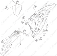 MASK, FENDERS, 2022 HUSQVARNA TC-85-19-16