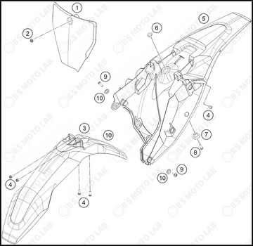 MASK, FENDERS, 2022 HUSQVARNA TC-85-19-16