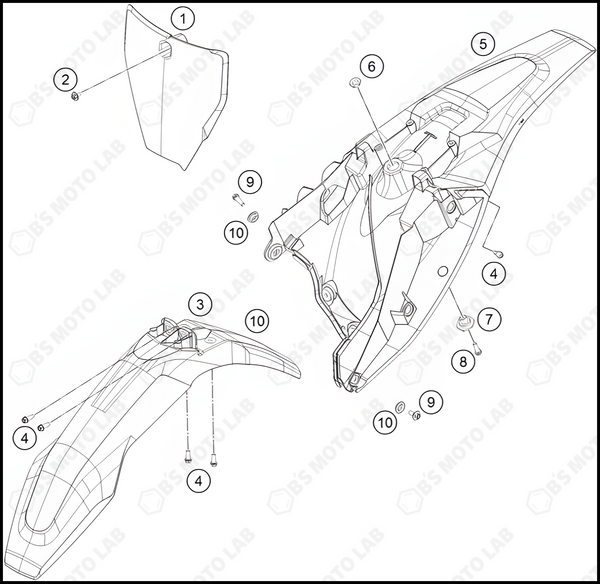 MASK, FENDERS, 2022 HUSQVARNA TC-85-17-14
