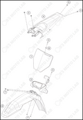 MASK, FENDERS, 2023 HUSQVARNA TC-250