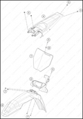 MASK, FENDERS, 2025 HUSQVARNA TC-125