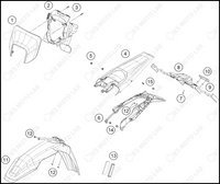 MASK, FENDERS, 2024 HUSQVARNA FE-501-S