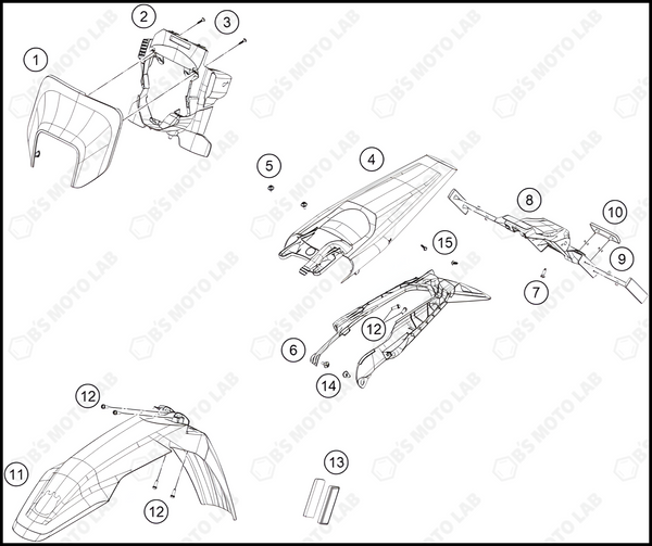 MASK, FENDERS, 2024 HUSQVARNA FE-501-S