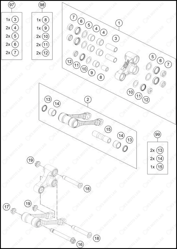 PRO LEVER LINKING, 2025 HUSQVARNA TC-125