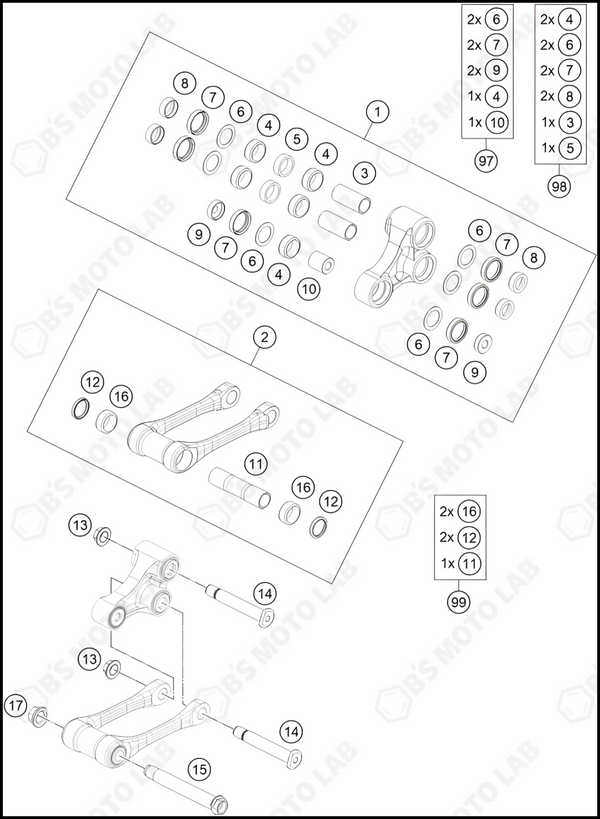 PRO LEVER LINKING, 2023 HUSQVARNA TC-250