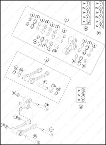 PRO LEVER LINKING, 2024 HUSQVARNA TE-300