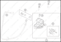 REAR BRAKE CALIPER, 2024 HUSQVARNA EE-2