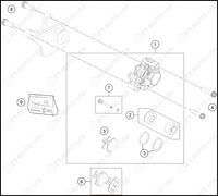 REAR BRAKE CALIPER, 2024 HUSQVARNA EE-3