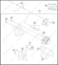 REAR BRAKE CALIPER, 2022 HUSQVARNA EE-5