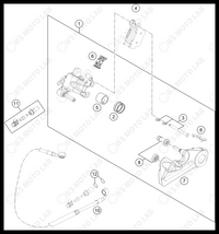 REAR BRAKE CALIPER, 2024 HUSQVARNA FC-250