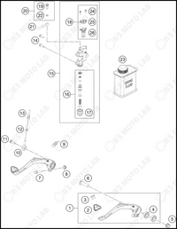 REAR BRAKE CONTROL, 2024 HUSQVARNA TC-65