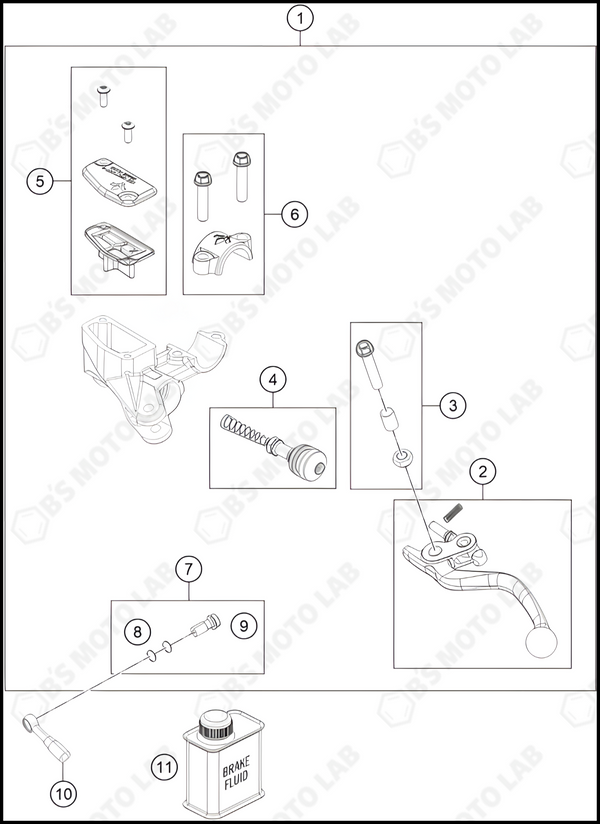 REAR BRAKE CONTROL, 2024 HUSQVARNA EE-3