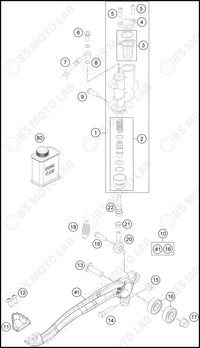 REAR BRAKE CONTROL, 2022 HUSQVARNA TC-85-19-16