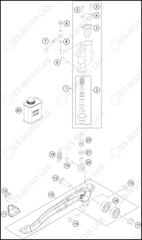 REAR BRAKE CONTROL, 2024 HUSQVARNA TC-85-19-16