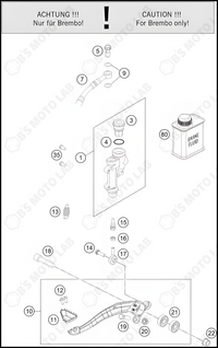 REAR BRAKE CONTROL, 2022 HUSQVARNA FC-350