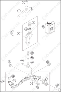 REAR BRAKE CONTROL, 2023 HUSQVARNA FC-250