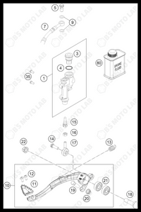 REAR BRAKE CONTROL, 2024 HUSQVARNA FC-250