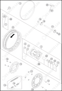 REAR WHEEL, 2022 HUSQVARNA EE-5