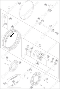 REAR WHEEL, 2024 HUSQVARNA EE-3