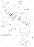 REAR WHEEL, 2023 HUSQVARNA TC-250