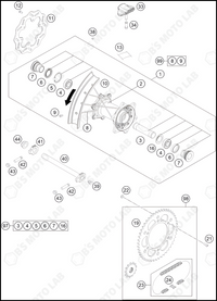 REAR WHEEL, 2024 HUSQVARNA TC-125