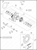 REAR WHEEL, 2024 HUSQVARNA TE-300