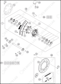 REAR WHEEL, 2024 HUSQVARNA FE-501-S