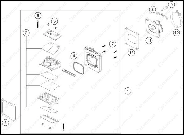 REED VALVE CASE, 2025 HUSQVARNA TE-300