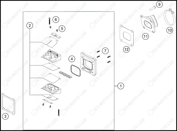 REED VALVE CASE, 2022 HUSQVARNA TC-250