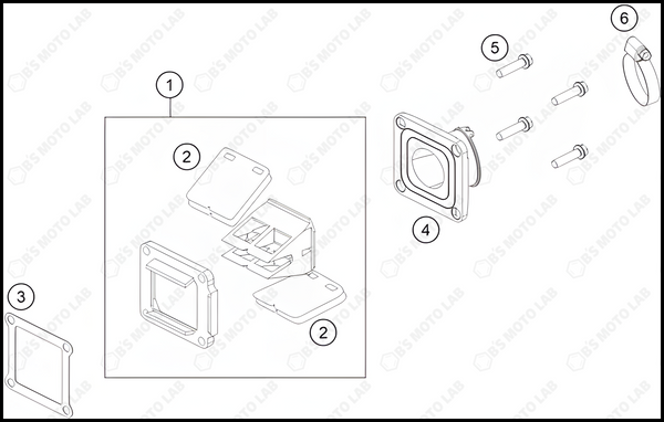 REED VALVE CASE, 2023 HUSQVARNA TC-85-19-16