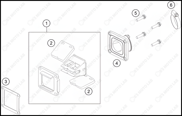 REED VALVE CASE, 2022 HUSQVARNA TC-85-17-14