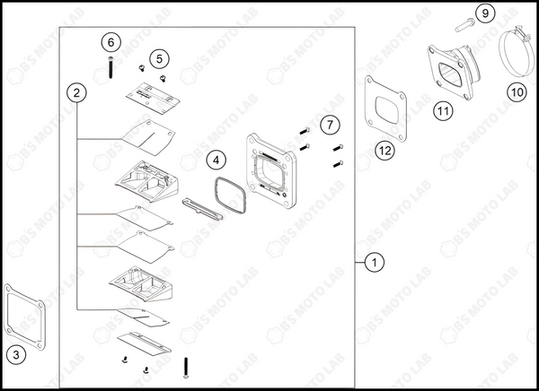 REED VALVE CASE, 2023 HUSQVARNA TC-250