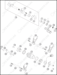 SHIFTING MECHANISM, 2023 HUSQVARNA FC-350