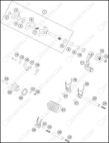 SHIFTING MECHANISM, 2022 HUSQVARNA TC-85-19-16