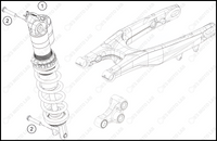 SHOCK ABSORBER, 2023 HUSQVARNA FC-450