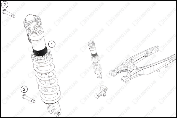 SHOCK ABSORBER, 2023 HUSQVARNA TC-125