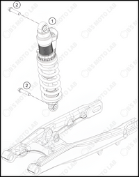 SHOCK ABSORBER, 2023 HUSQVARNA TC-85-19-16