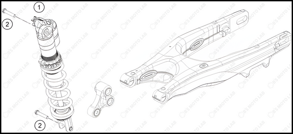 SHOCK ABSORBER, 2023 HUSQVARNA FC-350