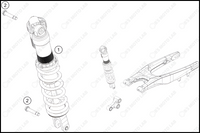 SHOCK ABSORBER, 2024 HUSQVARNA TC-125