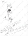 SHOCK ABSORBER, 2022 HUSQVARNA TC-85-19-16