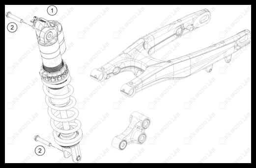 SHOCK ABSORBER, 2024 HUSQVARNA FC-250