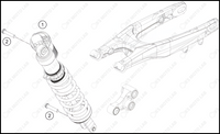 SHOCK ABSORBER, 2022 HUSQVARNA FC-450