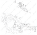 SHOCK ABSORBER, 2023 HUSQVARNA TC-65