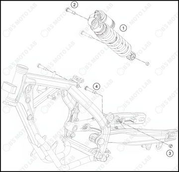 SHOCK ABSORBER, 2023 HUSQVARNA TC-65